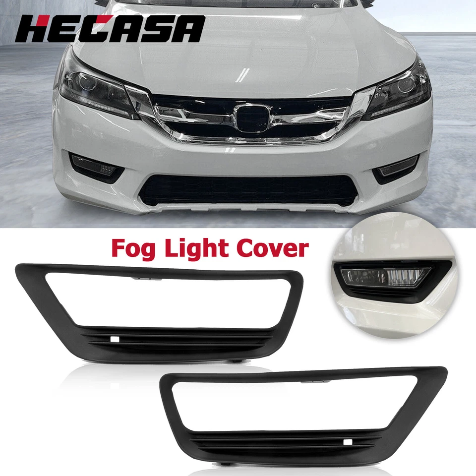 For 2013 2014 2015 Honda Accord LX EX EX-L Fog Light Cover Trim Bezel Pair - Изображение 1 из 4