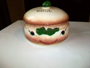 VINTAGE DEFOREST OF CALIFORNIA RELISH JAR HAMBURGER ANTHROPOMORPHIC 1956 - Picture 1 of 10