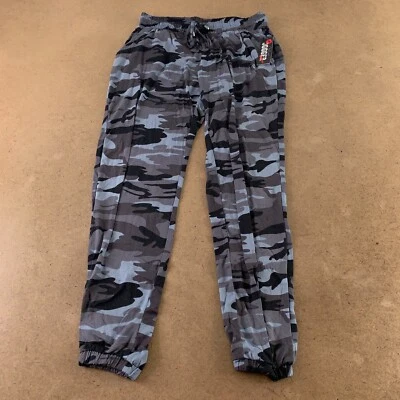 Pantalones de chándal Hot Kiss para mujer talla pequeña gris camuflaje suave chill out salón nuevos con etiquetas Foto 1 de 4