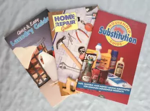 3 Quick Reference Guides for Laundry, Household & Home Repair - Foto 1 di 10