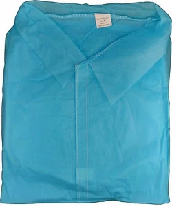 Disposable Lab Coats Polypropylene No Pockets 44 Inches Long Case of 50 - Picture 1 of 8