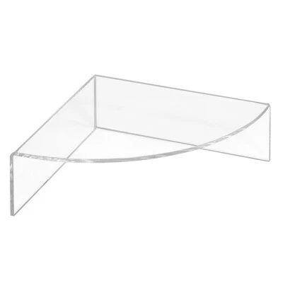 ZEIGIS® Dekopodest Viertelkreis aus Acrylglas 150x150mm 50mm Hoch / Warenträger / Acryl