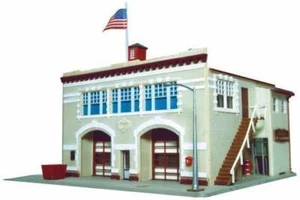 Walthers Life-Like 4331390 escala 1/87 HO CASA DE BOMBEROS HAMPDEN #46 kit modelo - Imagen 1 de 2