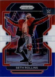 Panini Prizm WWE Prizms 2022 rojo blanco y azul #111 Seth Rollins - casi nuevo-como nuevo - Imagen 1 de 2