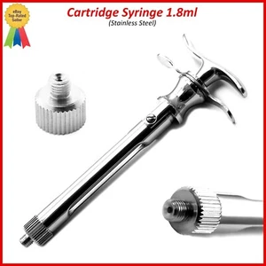 Dental Aspirating Anesthesia Syringe Cartridge Injection 1.8ml Anesthetic Tools - Picture 1 of 3