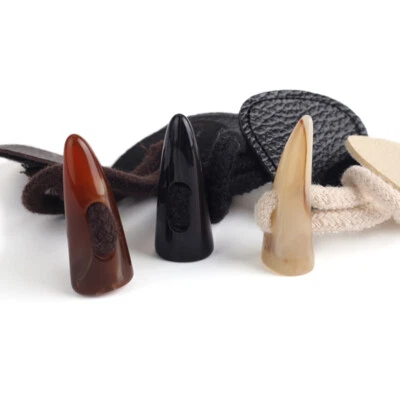 5 Pairs Horn Toggle Button Coat Sewing Fastener Knitwear Jacket Duffle DIY Black - Image 1 of 4