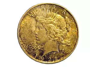 1922-D Peace Silver Dollar 90% Silver Not Cleaned Rate X-Fine To AU? W/Luster Z3 - Picture 1 of 2