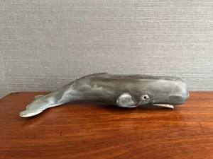 Vintage POD STUDIOS Edgecomb Maine Pottery Ceramic Sperm Whale Art 12” - Picture 1 of 10