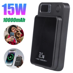 10000mAh Wireless Magnetic Bank Power Battery Charger for iPhone 14 15 Pro Max - Picture 1 of 12