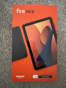 Amazon Fire HD 8 Tablet 12th Gen (2024) 32GB, Wi-Fi, 8'' - Black - Sealed Box - Picture 1 of 2