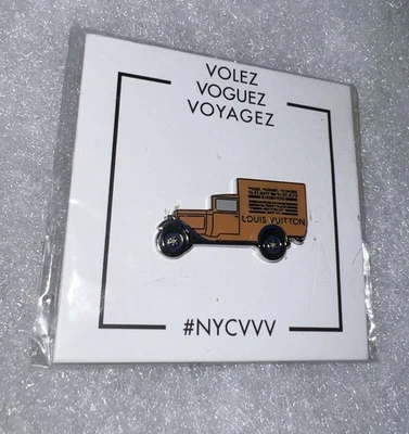 Louis Vuitton x PinTrilll NYC VVV Truck Lapel Pin - COLLECTIBLE, Sealed - Image 1 of 4