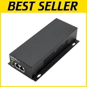 Plug-and-Play 90W Ethernet PoE Injector - Ideal for Surveillance and IP Phones - Afbeelding 1 van 9