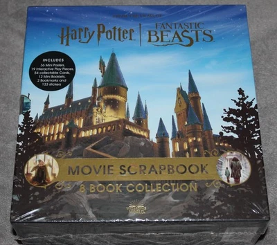 Harry Potter & Fantastic Beasts Movie Scrapbook 8 Book Collection Box Set NEW - Image 1 of 2