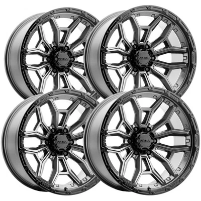 (Set of 4) Ultra 126 Warmonger 6 20x9 6x5.5" -12mm Gunmetal Wheels Rims 20" Inch - Image 1 of 4