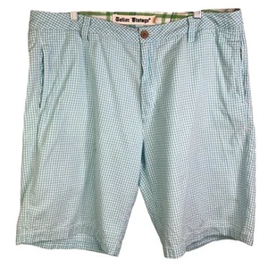 Pantalones Cortos Tailor Vintage Para Hombre Talla 30 Azul Frente Plano Bolsillo con Abertura de Guinga - Imagen 1 de 8