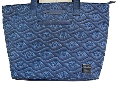 Disney Cruise Line DCL Embroidered Blue Lug Skyliner Tote Bag~ New Navy HTF - Image 1 of 3