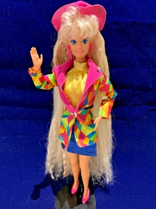 Vintage 1991 Totally Hair Barbie Doll In Rare 1992 Haute Couture Barbie Fashions - Picture 1 of 11