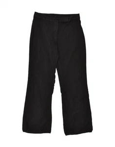BENETTON Womens Bootcut Casual Trousers W28 L26 Black BB51 - Picture 1 of 3