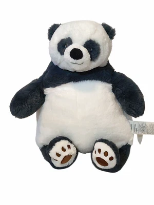 Miniso Panda Gray & White  Stuffed Plush Toy 15" - Image 1 of 4