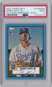 2022 Topps NSCC Bobby Witt Jr '52 Topps Rookie Blue Refractor/99 PSA 9 - Imagen 1 de 2