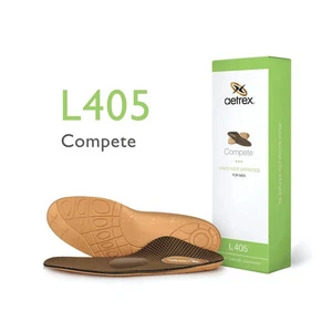 Aetrex Herren L405 Compete Orthesen Mittelfuß Unterstützung Einlegesohlen, Größe 12 US - Bild 1 von 5