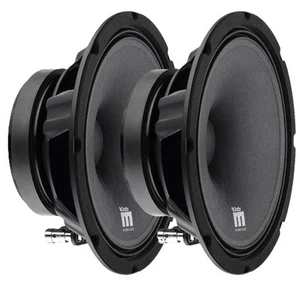 Bassface Indy M8/4 8" 20cm 4Ohm 200w RMS Pro Audio/Car Midrange Speakers Pair - Picture 1 of 7