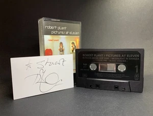 Robert Plant PICTURES AT ELEVEN Cassette **+ AUTOGRAPHED CARD SIGNED TO STUART** - Picture 1 of 11