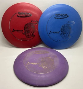 3 pack Innova DX Leopard Disc Golf Fairway Driver Purple 148g Blue 144g Red 145g - Picture 1 of 13