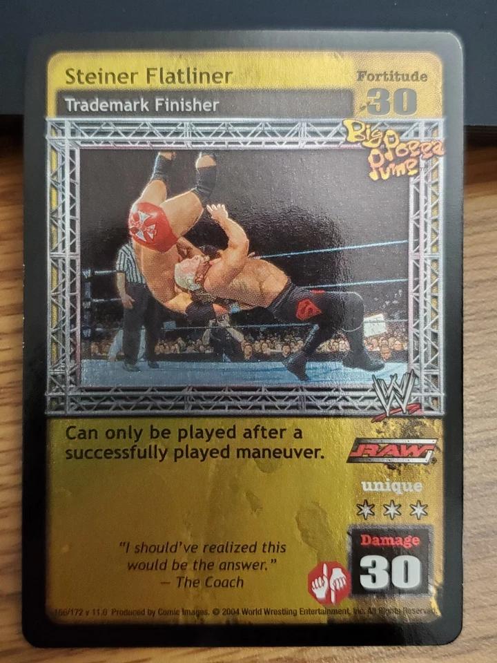 WWE WWF Raw Deal CCG - Steiner Flatliner- Ultra Rare - Divas Overload - Image 1 of 1