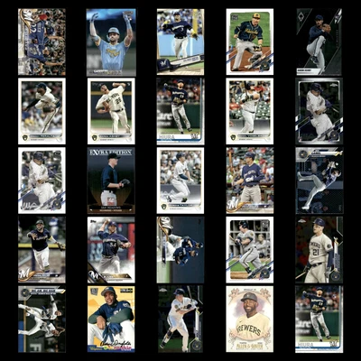 Milwaukee Brewers Lot 25 Baseball Cards Topps Update NM Baseball MLB - Image 1 of 4