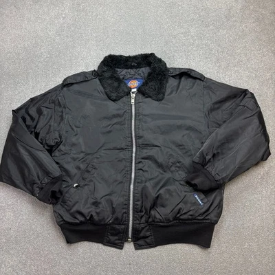 Dickies Jacket Adult Medium Black Chore Work Wear Bomber Lined Coat Mens* - Image 1 of 4