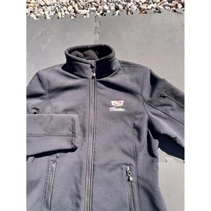 Eddie Bauer Cadillac Lined Soft Shell Jacket Full Zip Black Womens Large - Picture 1 of 10