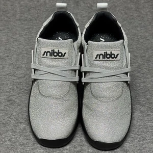 Snibbs Non Slip Work Shoe Spacecloud 2 Silver Diamond Glitter Unisex M 8.5 /W 10 - Picture 1 of 12