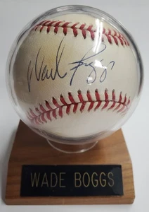 WADE BOGGS Autographed On Official American League Baseball - Picture 1 of 10