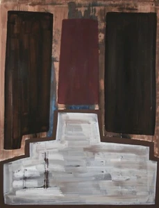 Jean Maria Ledannois - Pittura Originale - Guazzo - Composizione Astratto 168 - Picture 1 of 3