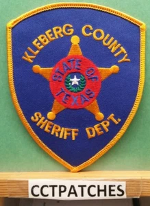 KLEBERG COUNTY, TEXAS SHERIFF POLIZEI SCHULTERAUFNÄHER TX - Bild 1 von 2