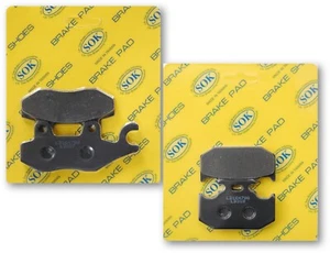 FRONT&REAR BRAKE PADS fit KAWASAKI KX 125 250 500 1989-1993 KX125 KX250 KX500 - Picture 1 of 3