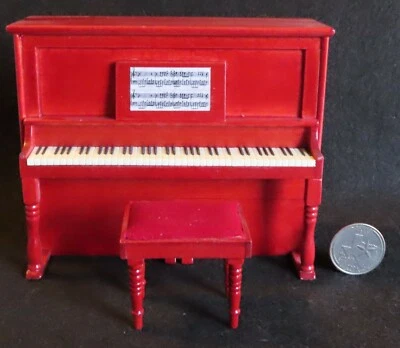 Piano vertical 1:12 no funciona Western Saloon Bordelo D7081 muñeca mini mohoga Foto 1 de 4