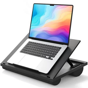 Adjustable Laptop Stand with 8 Angles - Dual Cushion Desk for Sofa Bed Car or... - Picture 1 of 7