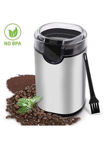 Electric Coffee Stainless Steel Blades Grinder Bean 150W Spices Herbs Nuts Grain
