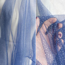 DIY Lace Mesh Fabric Shiny Wedding Dress Skirt Costume Drape Sew Background Deco