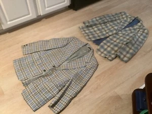 Lot of 2 vintage PLAID jackets! Casual geek! Great stagewear, geek casual look! - Picture 1 of 1