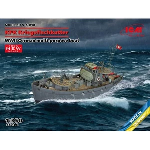 KFK Kriegsfischkutter Segunda Guerra Mundial barco multiusos alemán ICM S018 modelo a escala 1:350 - Imagen 1 de 6