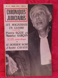 Chroniques judiciaires - Les grands procés du mois - n° 12 - Mars 1955 - Imagen 1 de 1