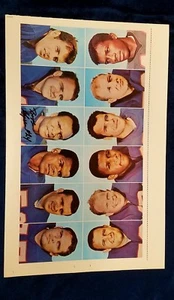 1969 Glendale Buffalo Bills uncut sheet stamp set signed Booker Edgerson coa - Picture 1 of 3