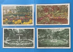 St Louis Missouri Jewel Box Forest Park Floral Display Postcard lot OF 4 UNUSED - Picture 1 of 2