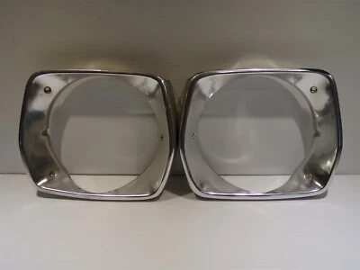 1975 76 Plymouth Duster Headlight Bezels OEM Valiant Scamp - Image 1 of 4