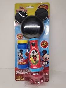 New Disney Mickey Mouse Light Sound Musical Bubble Wand Bubble Solution - Picture 1 of 2