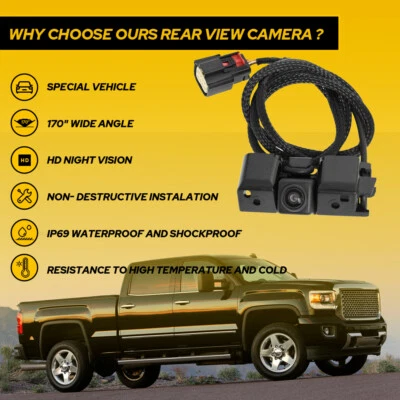HD Rear View Backup Parking Camera For Chevrolet Silverado GMC Sierra 14-15 - Image 1 of 4