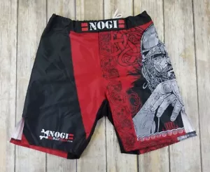 NOGI BJJ Gear Short Mens Size M Black Red UFC - Picture 1 of 10
